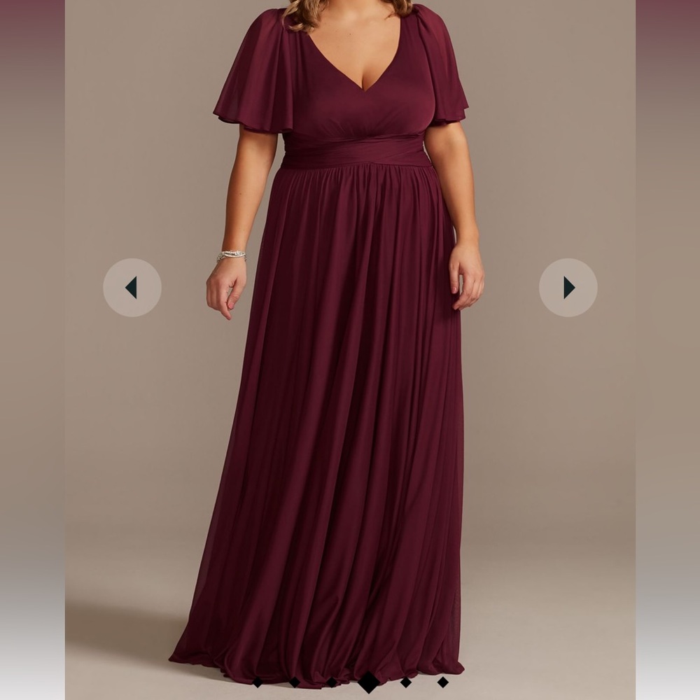 Flutter Sleeve Bridesmaids Dress